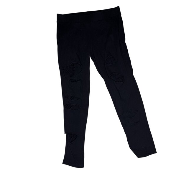 Torrid moto leggings 2 2x black mesh - Picture 5 of 9